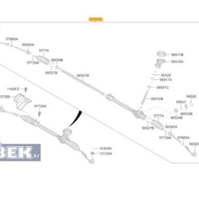 Steering Gear KIA PICANTO (JA), KIA PICANTO (TA)