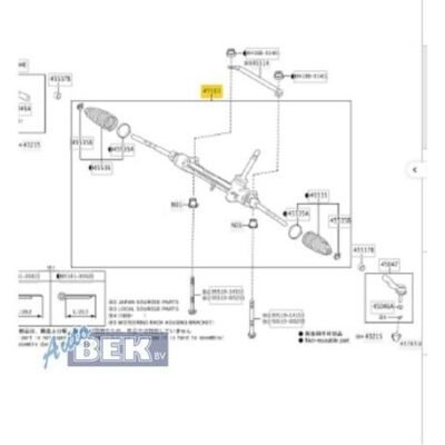 Steering Gear TOYOTA C-HR (_X1_), TOYOTA PRIUS PHV (_W52_)