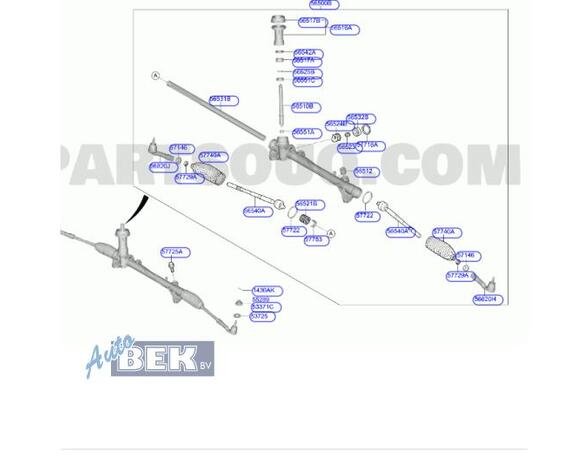 Steering Gear HYUNDAI KONA (OS, OSE, OSI)