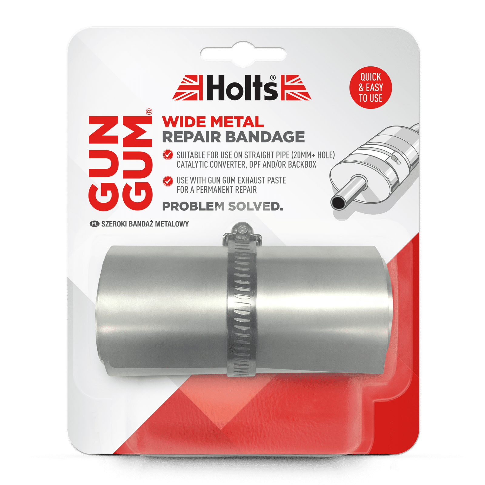 Gun Gum Wide Metal Repair Bandage